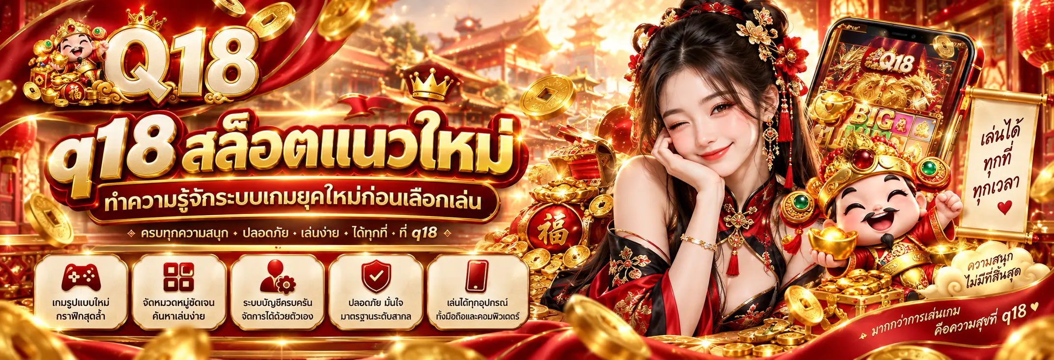 q18 สล็อตแนวใหม่ ทำความรู้จักระบบเกมยุคใหม่ก่อนเลือกเล่น